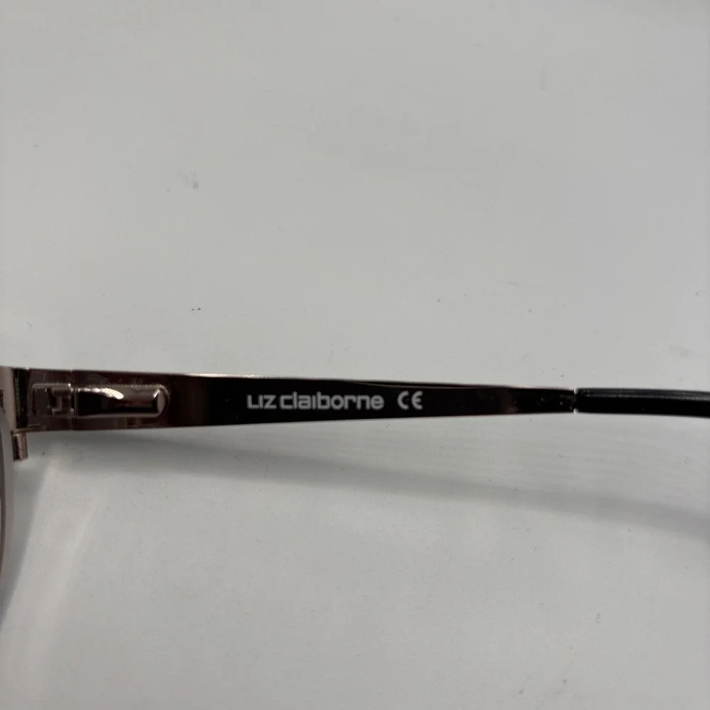 Liz Claiborne Petite Eyeglasses Frames L450 003 Black Rose Gold 48-16-130 w/case